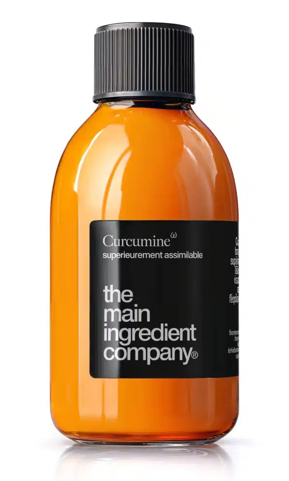 Curcumine Omega ω de the main ingredient company, complément alimentaire liquide naturel, conçu pour protéger les articulations, prévenir les douleurs articulaires, soutenir l’équilibre du biote intestinal et ralentir la dégradation fonctionnelle.