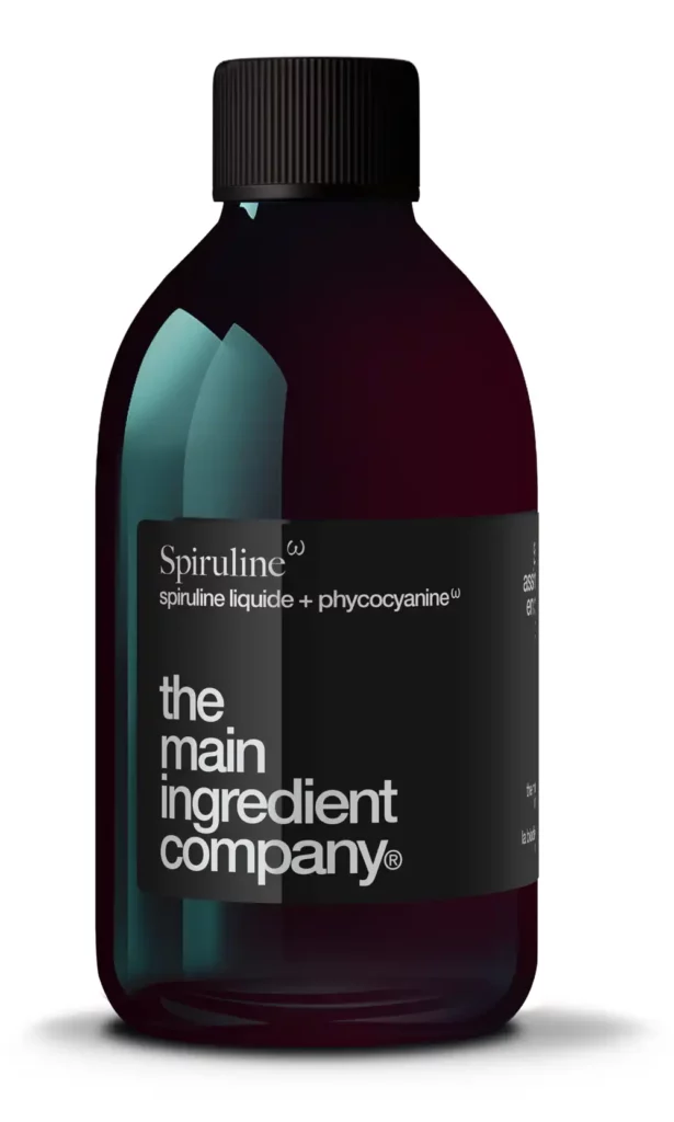 Dosage de la Spiruline ω : 16 ml par jour, cure de 30 jours renouvelable, prise le matin ou fractionnée