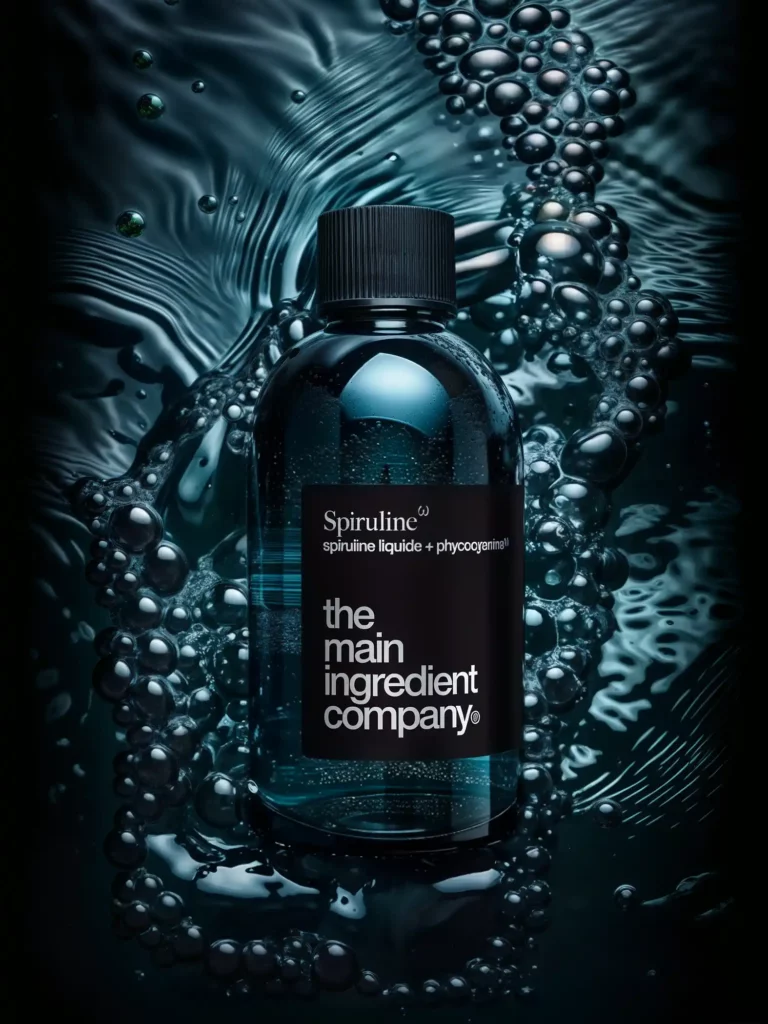 À propos de la Spiruline Omega, une innovation majeure qui associe une forme liquide dans un complément alimentaire enrichi en phycocyanine libre.