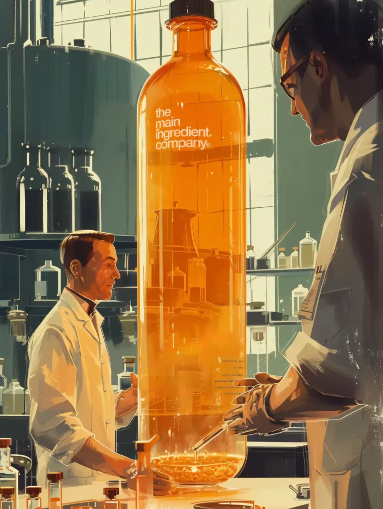 Scientifiques de The Main Ingredient Company étudiant la curcumine ω dans un laboratoire moderne pour des avancées en diabète de type II.