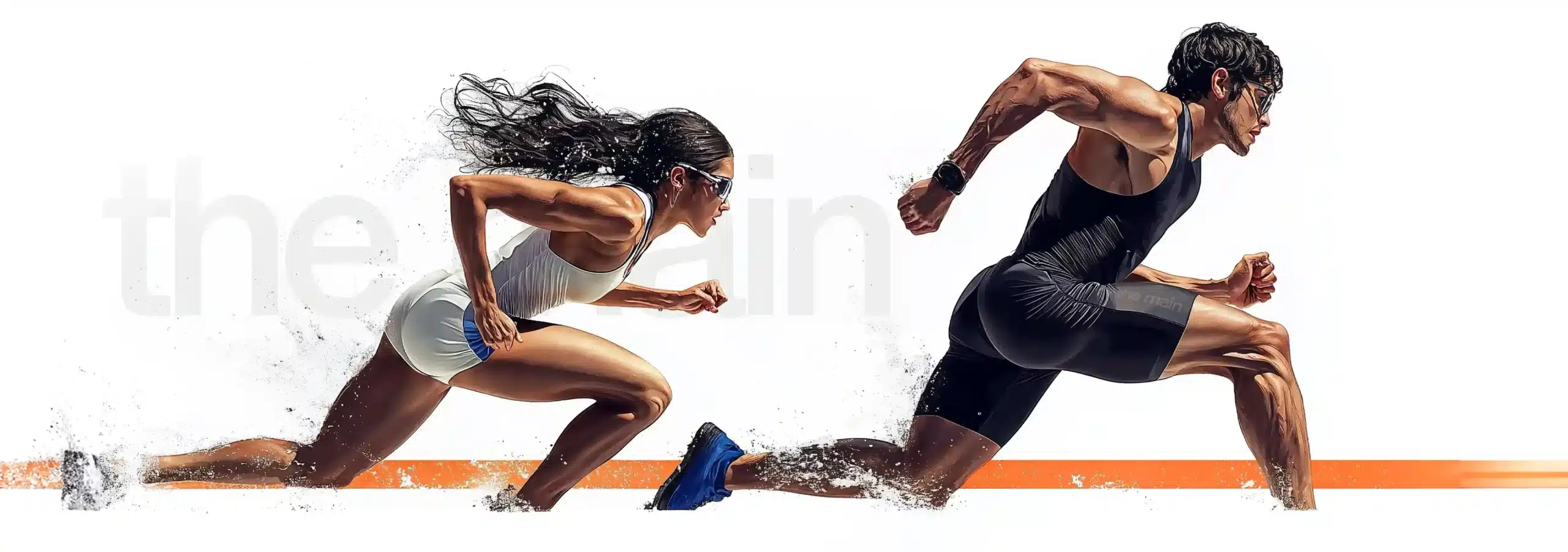 Les compléments alimentaires naturels pour la musculation, l'endurance et la récupération sport - athlètes en action démontrant puissance et performance