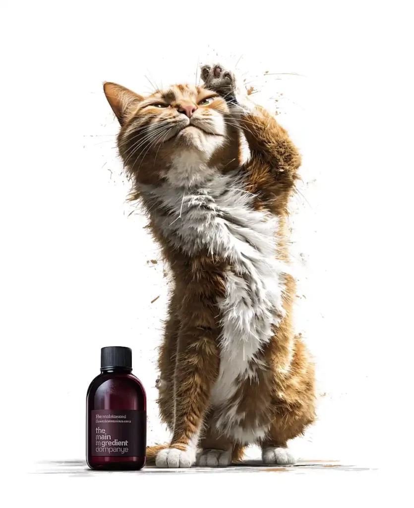 Merlin Wonders, chat TMIC, avec le complément Phycocyanine ω, soutien naturel pour la vitalité, l'immunité et le bien-être global félin