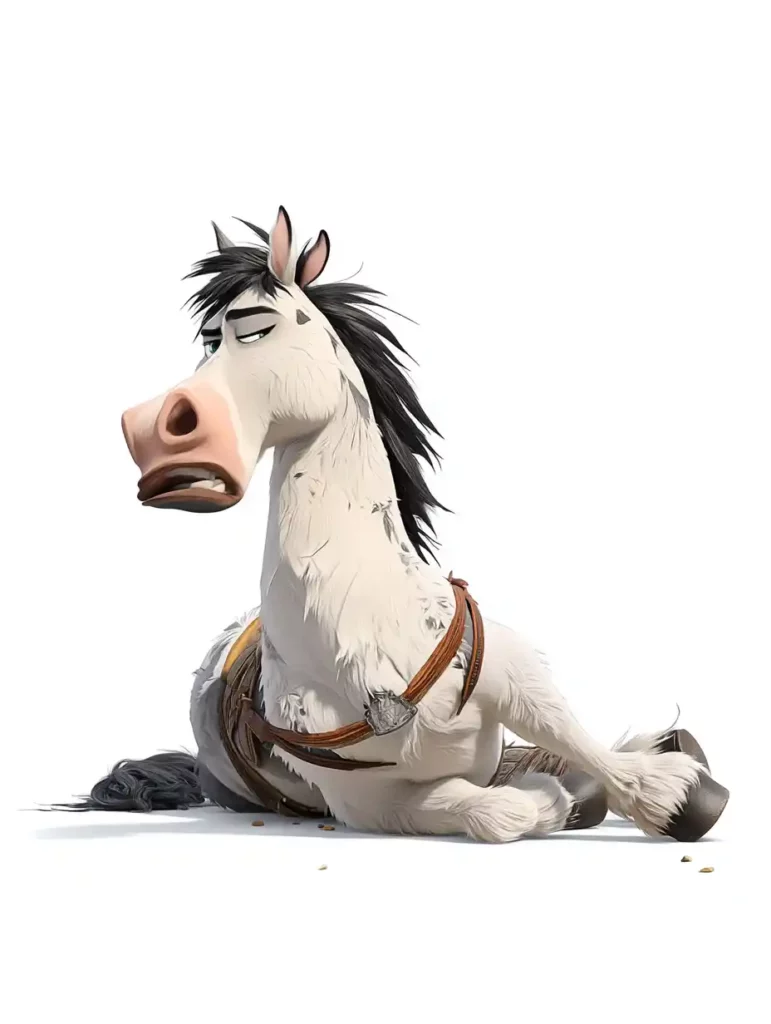 Portrait d'un cheval à l'œil triste, symbolisant la baisse de moral et le manque d'entrain qui peuvent être liés à un état de stress ou de fatigue chronique.