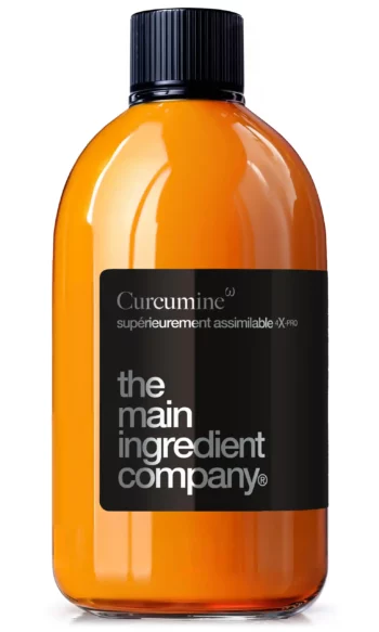 Curcumine Oméga 4X Pro de the main ingredient company, le complément alimentaire liquide offrant 4 fois plus d'actifs grâce à son double volume (500 ml) et sa double concentration, idéal pour le confort articulaire, la réponse inflammatoire et les cures longue durée, les enjeux des animaux de taille importante (cheval).