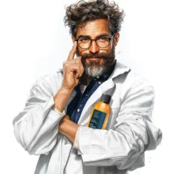 professeur-debunk-analyse-collagene-ha-omega-the-main-ingredient-company Professeur Debunk analysant le complément Collagène HA ω de the main ingredient company, illustrant l'approche critique et scientifique de la formule pour la peau et les articulations.